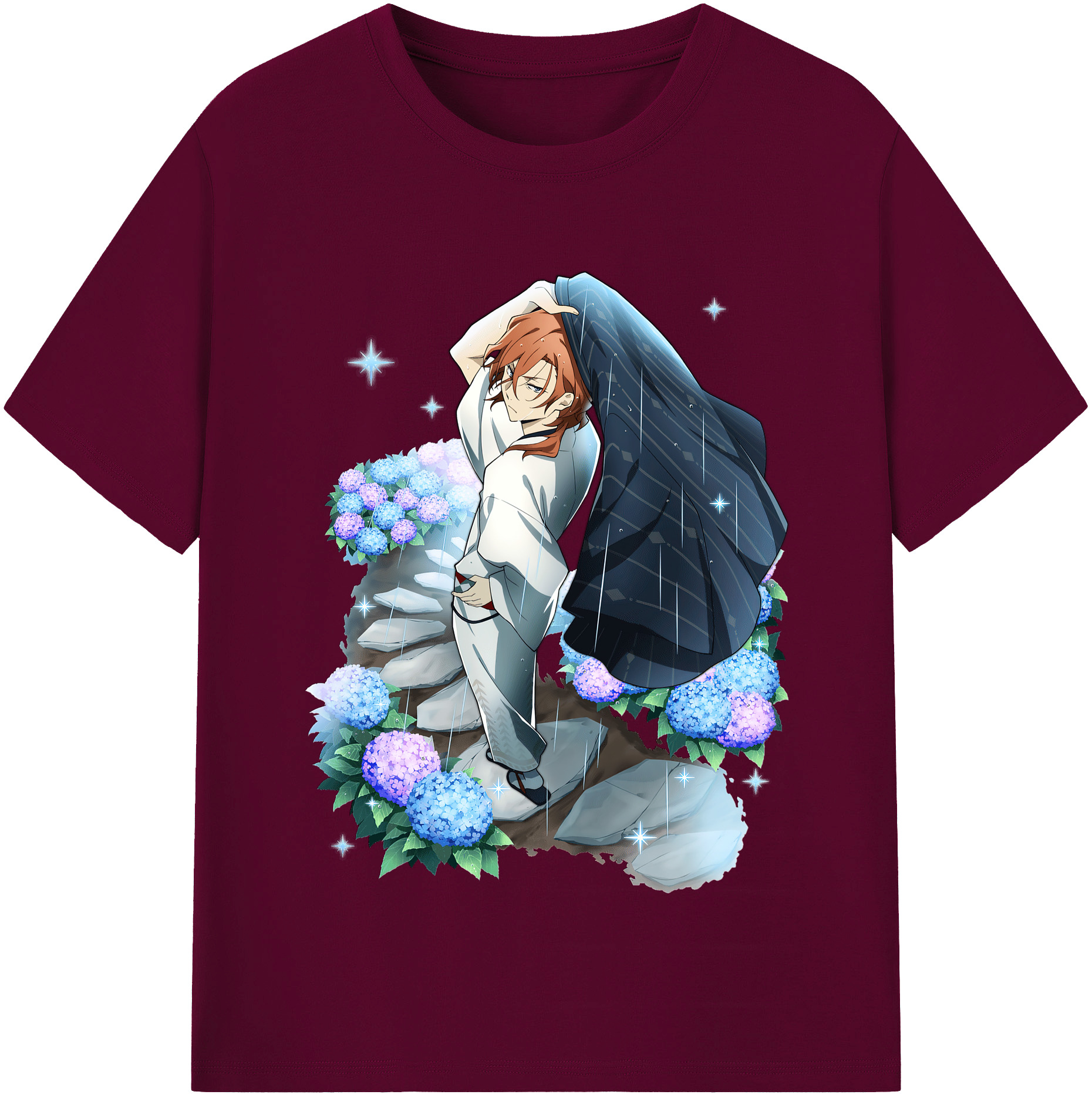 （画像用） 文豪ストレイドッグス Bungo Stray Dogs レディースカジュアルプリントTシャツ（綿100％）